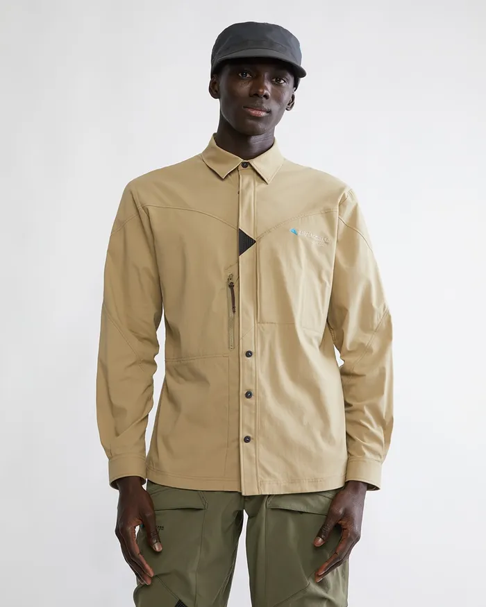 Garm Levitend Long Sleeve Shirt Khaki Men Klttermusen Shirts