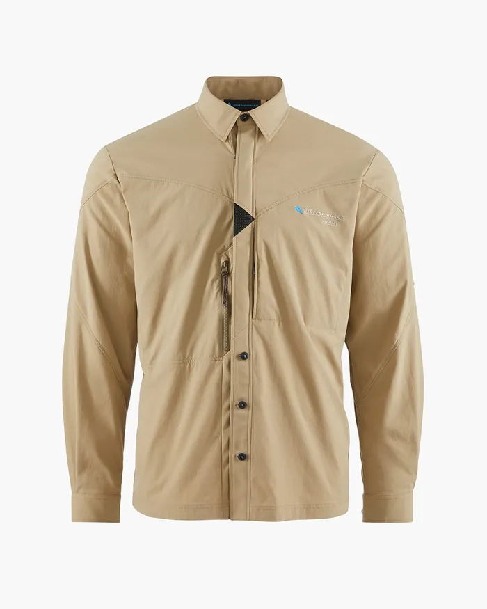 Garm Levitend Long Sleeve Shirt Khaki Men Klttermusen Shirts