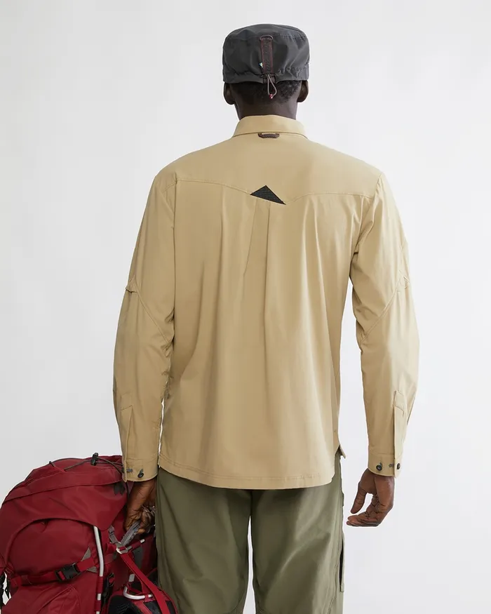 Garm Levitend Long Sleeve Shirt Khaki Men Klttermusen Shirts