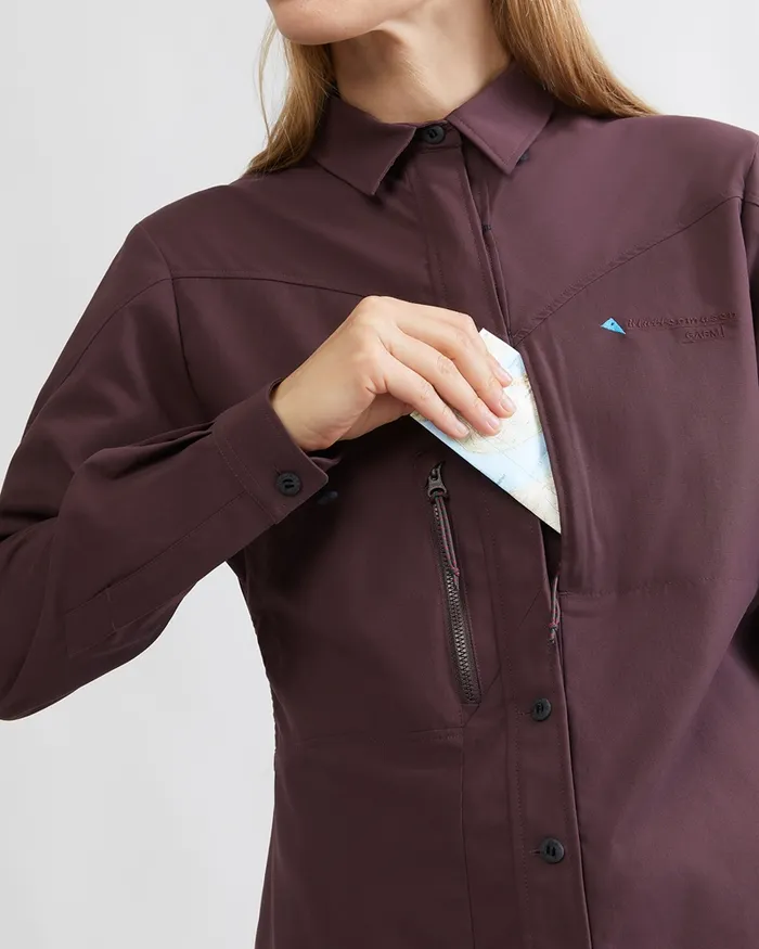 Garm Levitend Long Sleeve Shirt Raven Women Klttermusen Shirts