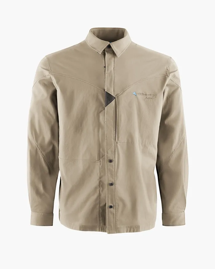Garm Levitend Long Sleeve Shirt Silver Green Men Klttermusen Shirts