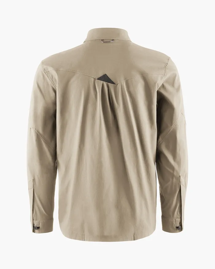 Garm Levitend Long Sleeve Shirt Silver Green Men Klttermusen Shirts