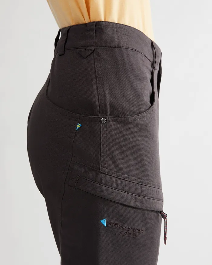 Gefjon 20 Flexible Cotton Pants Frost Green Women Klttermusen Pants