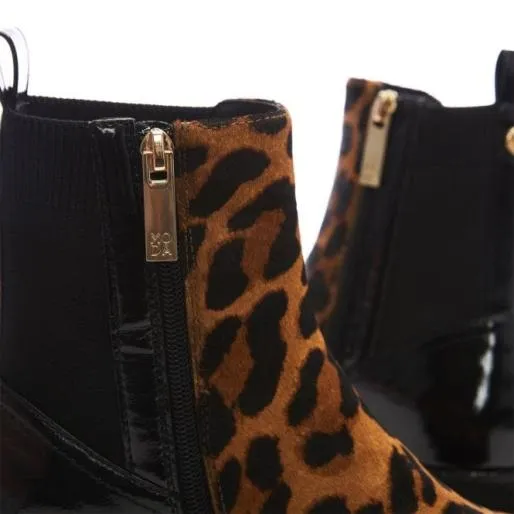 Gerri Leopard Leopard Pony Women Moda In Pelle Ankle Boots Gerri Leopard Leopard Pony Women Moda In Pelle Ankle Boots