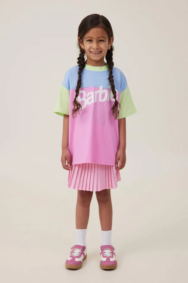 Girls 214 Activewear Cotton On Ashleigh Tennis Skirt Cali Pink