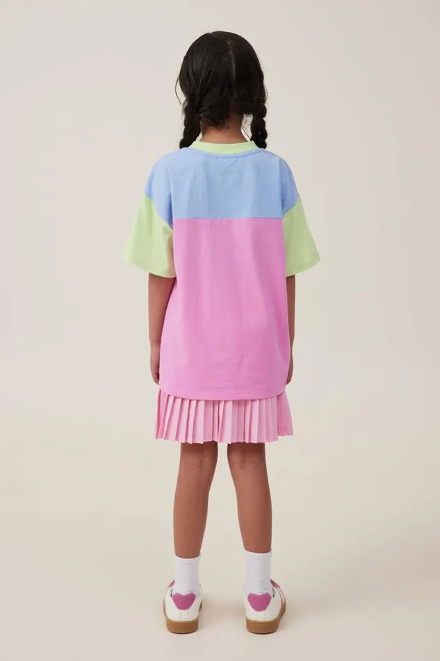 Girls 214 Activewear Cotton On Ashleigh Tennis Skirt Cali Pink