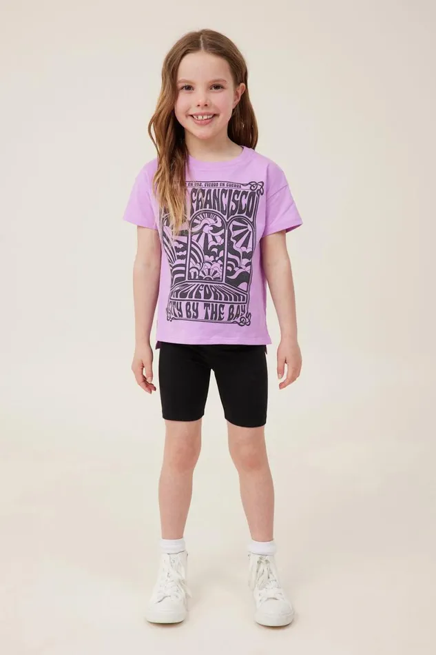 Girls 214 Activewear Cotton On Hailey Bike Short Black