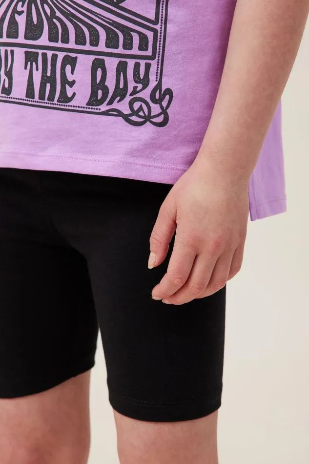 Girls 214 Activewear Cotton On Hailey Bike Short Black