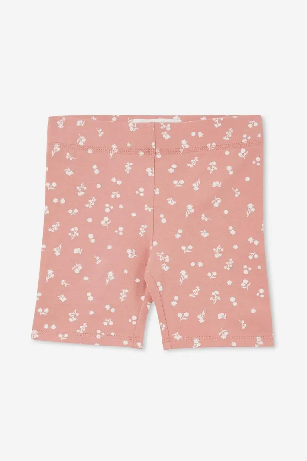 Girls 214 Activewear Cotton On Hailey Bike Short Clay Pigeonally Ditsy