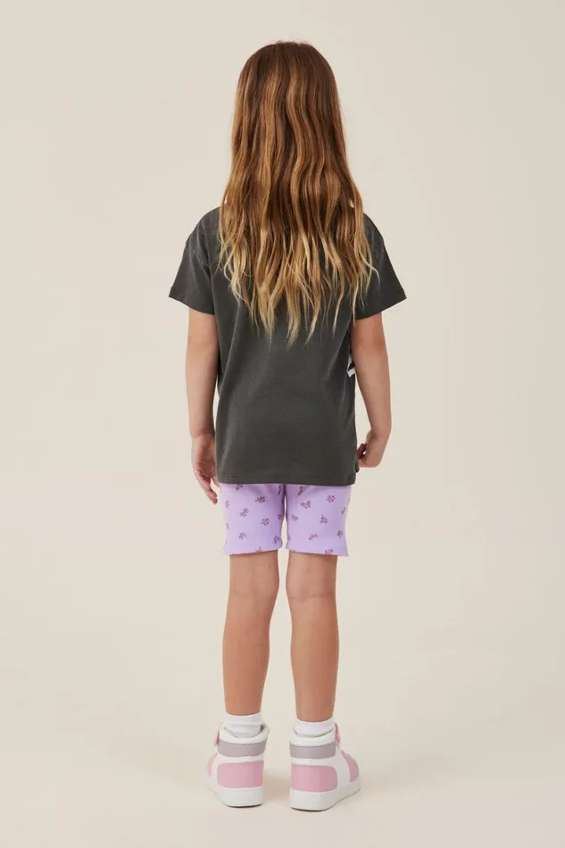 Girls 214 Activewear Cotton On Hailey Bike Short Lilac Dropbetsy Ditsy