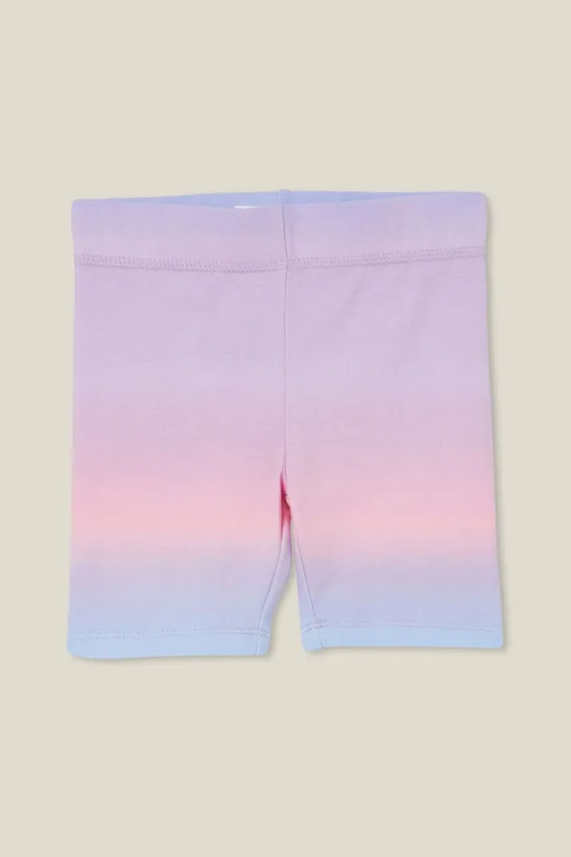 Girls 214 Activewear Cotton On Hailey Bike Short Pastel Rainbow Gradient