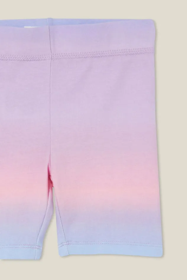 Girls 214 Activewear Cotton On Hailey Bike Short Pastel Rainbow Gradient