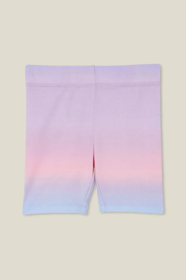Girls 214 Activewear Cotton On Hailey Bike Short Pastel Rainbow Gradient