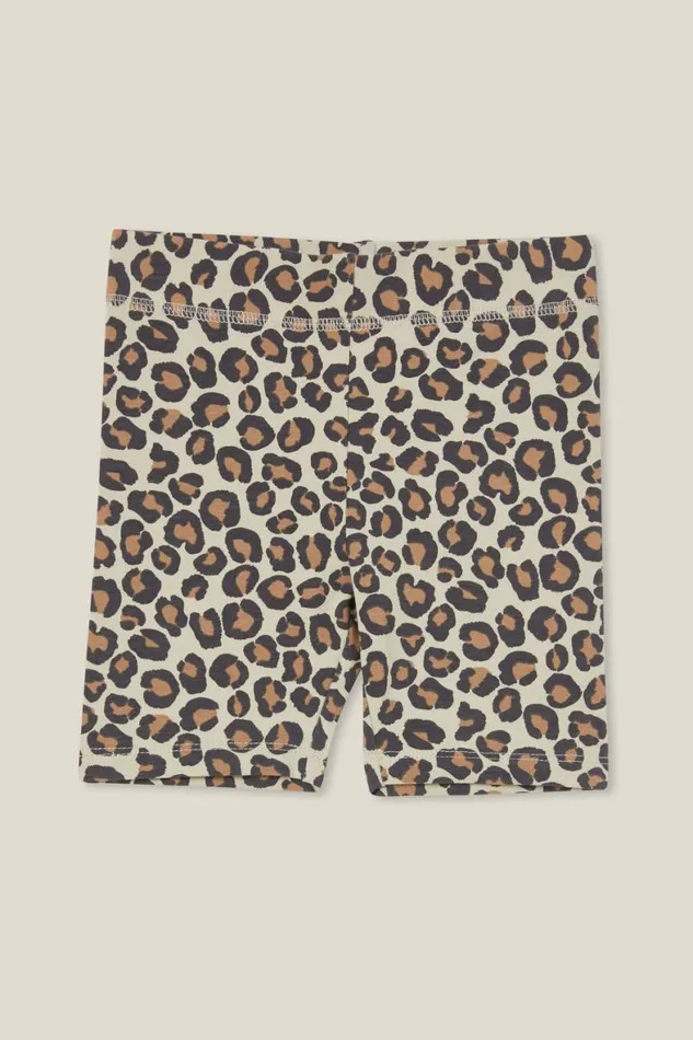 Girls 214 Activewear Cotton On Hailey Bike Short Rainy Dayleo Leopard
