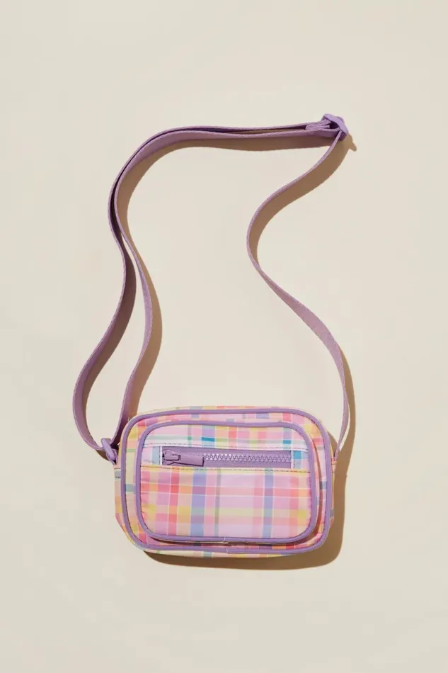 Girls 214 Bags and Backpacks Cotton On Ciara Cross Body Bag Rainbow Checklilac Drop Girls 214 Bags and Backpacks Cotton On Ciara Cross Body Bag Rainbow Checklilac Drop