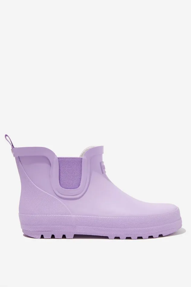 Girls 214Boys 214 Boots and Slippers Cotton On Rainy Day Gusset Boot Lavender Dreams