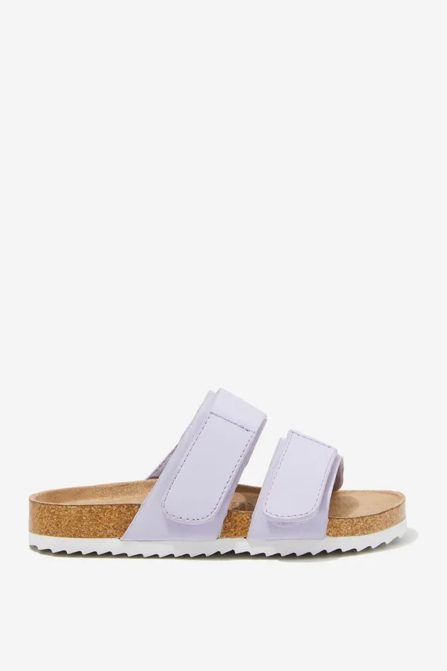 Girls 214Boys 214 Flats and Sandals Cotton On Theo Slide Lilac Drop