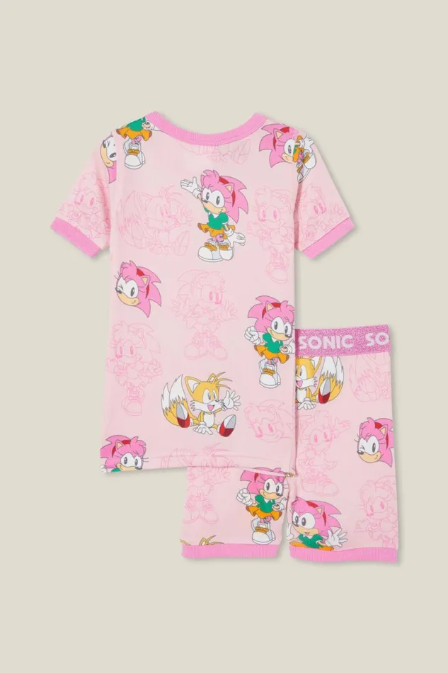 Girls 214Boys 214 Sleepwear Cotton On Harlow Super Soft Short Sleeve Pyjama Set License Lcn Seg Blushsonic Amy Have No Fear