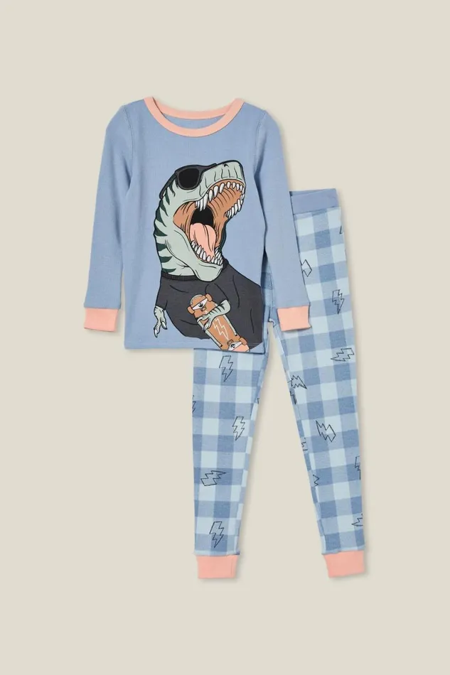 Girls 214Boys 214 Sleepwear Cotton On Milo Long Sleeve Pyjama Set Steelskater Dino Girls 214Boys 214 Sleepwear Cotton On Milo Long Sleeve Pyjama Set Steelskater Dino