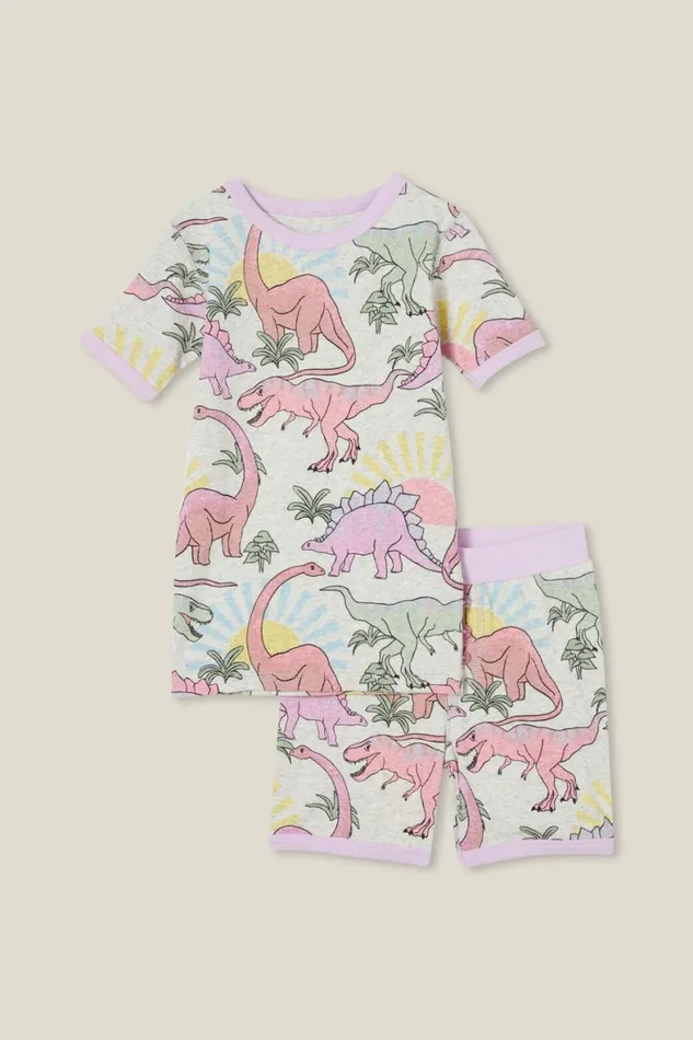 Girls 214Boys 214 Sleepwear Cotton On Talia Short Sleeve Pyjama Set Oatmeal Marlesunset Dino Girls 214Boys 214 Sleepwear Cotton On Talia Short Sleeve Pyjama Set Oatmeal Marlesunset Dino