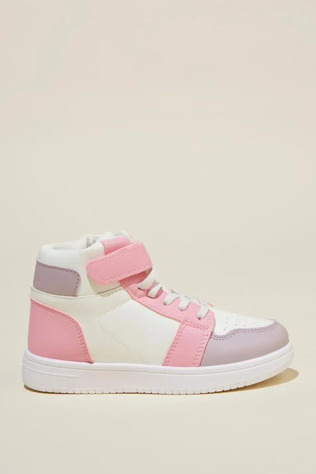 Girls 214Boys 214 Sneakers Cotton On Harrison High Top Sneaker Lilac Dropblush Pink Girls 214Boys 214 Sneakers Cotton On Harrison High Top Sneaker Lilac Dropblush Pink