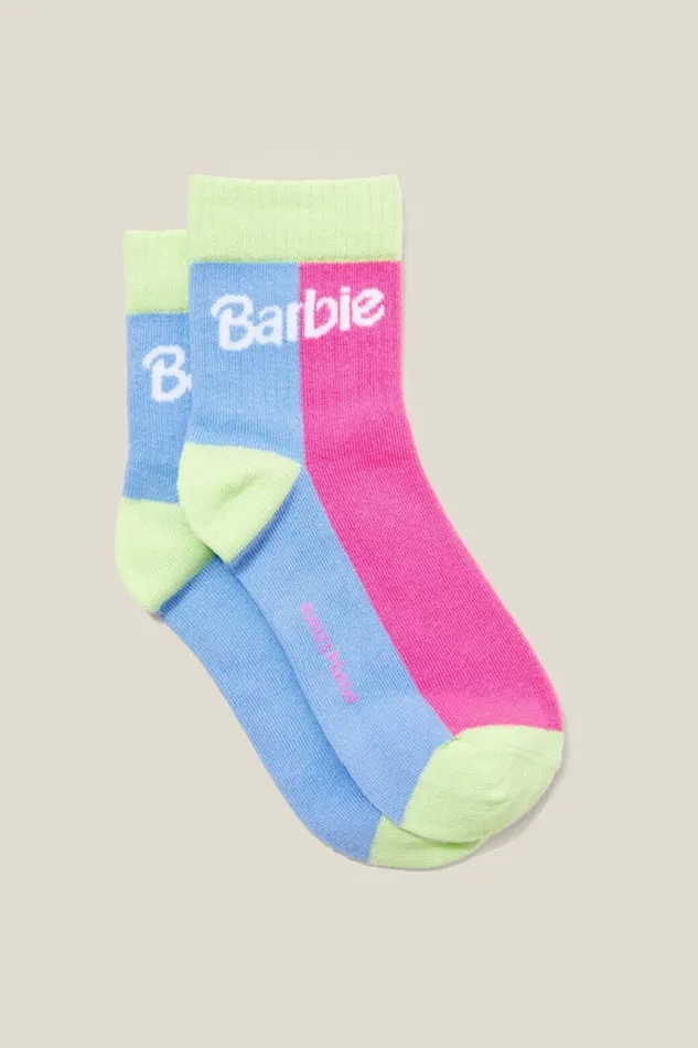 Girls 214Boys 214 Socks and Tights Cotton On Single Pack Lcn Crew Sock Lcn Mat Pink Gerbera Lime Sodabarbie Girls 214Boys 214 Socks and Tights Cotton On Single Pack Lcn Crew Sock Lcn Mat Pink Gerbera Lime Sodabarbie