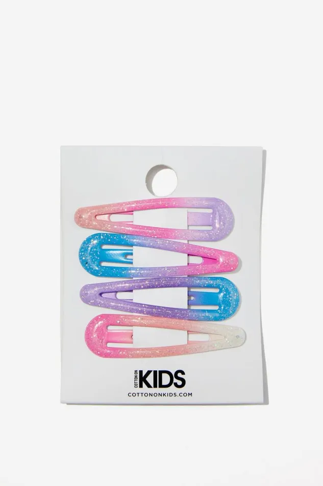 Girls 214 Hair Accessories Cotton On 4 Pk Snap Clips Pastel Pink Ombre Classics Girls 214 Hair Accessories Cotton On 4 Pk Snap Clips Pastel Pink Ombre Classics