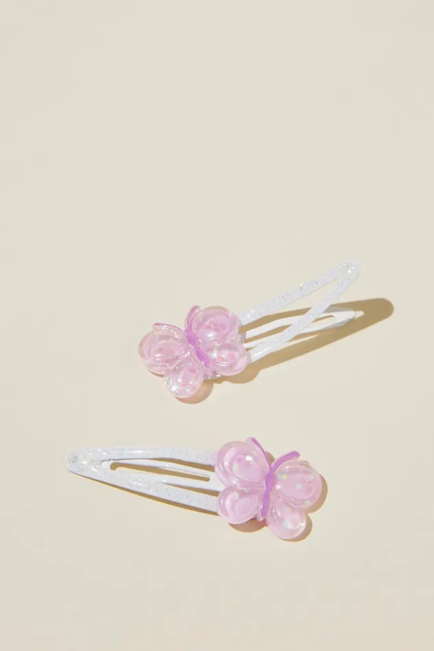 Girls 214 Hair Accessories Cotton On Sadie Snap Clips Lavender Dreams Glitter Butterflies Girls 214 Hair Accessories Cotton On Sadie Snap Clips Lavender Dreams Glitter Butterflies
