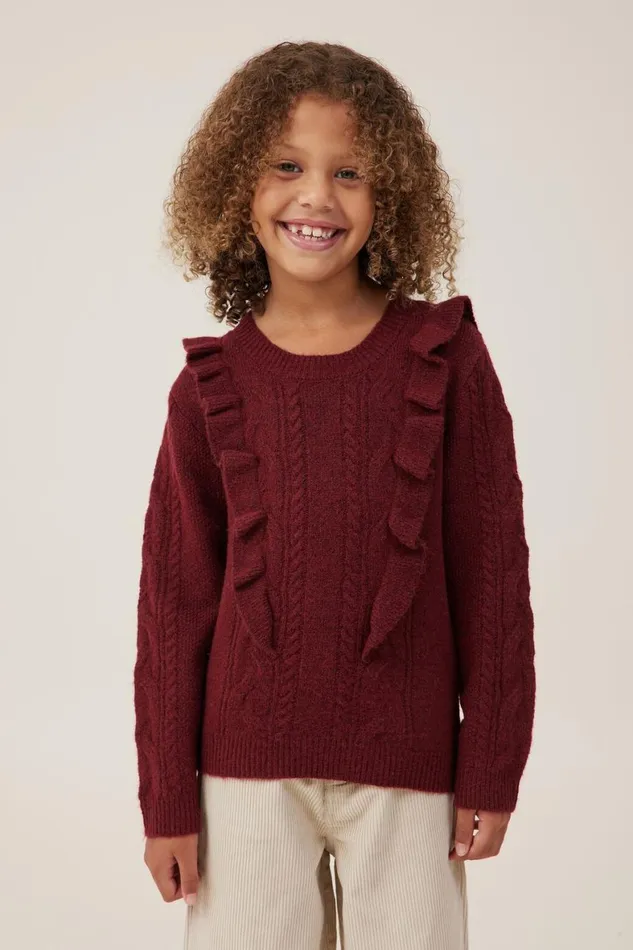 Girls 214 Jackets and Sweaters Cotton On Lisa Jumper Crushed Berry Marle