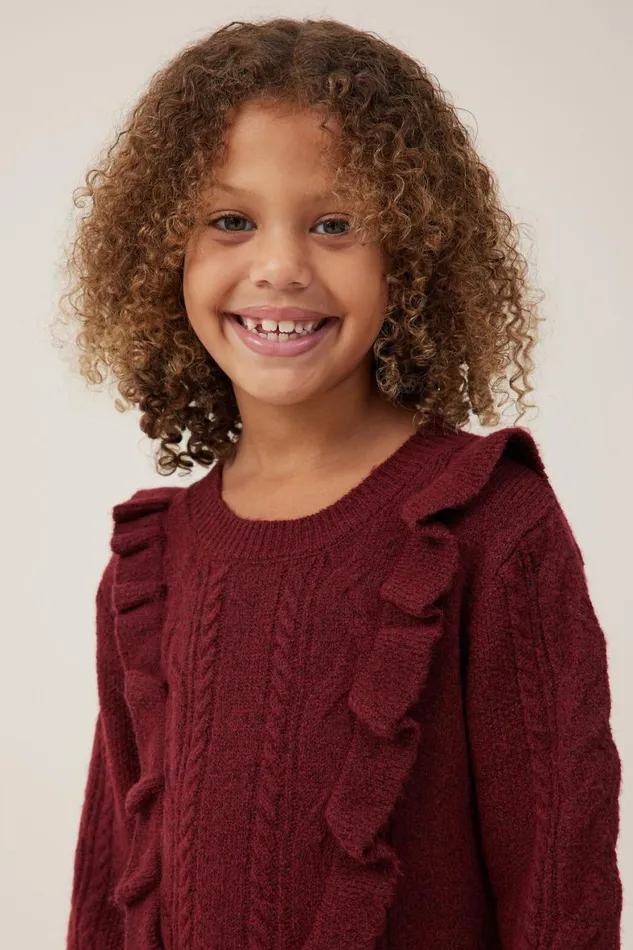 Girls 214 Jackets and Sweaters Cotton On Lisa Jumper Crushed Berry Marle