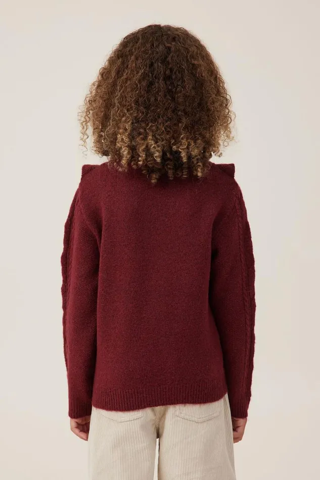 Girls 214 Jackets and Sweaters Cotton On Lisa Jumper Crushed Berry Marle