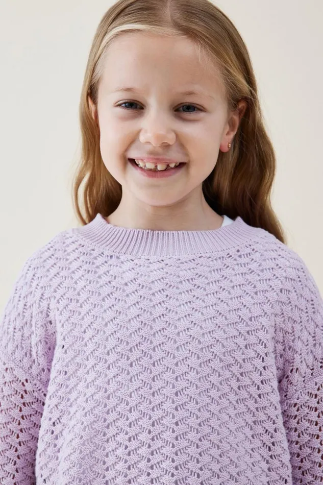 Girls 214 Jackets and Sweaters Cotton On Ruby Knit Jumper Pale Violet