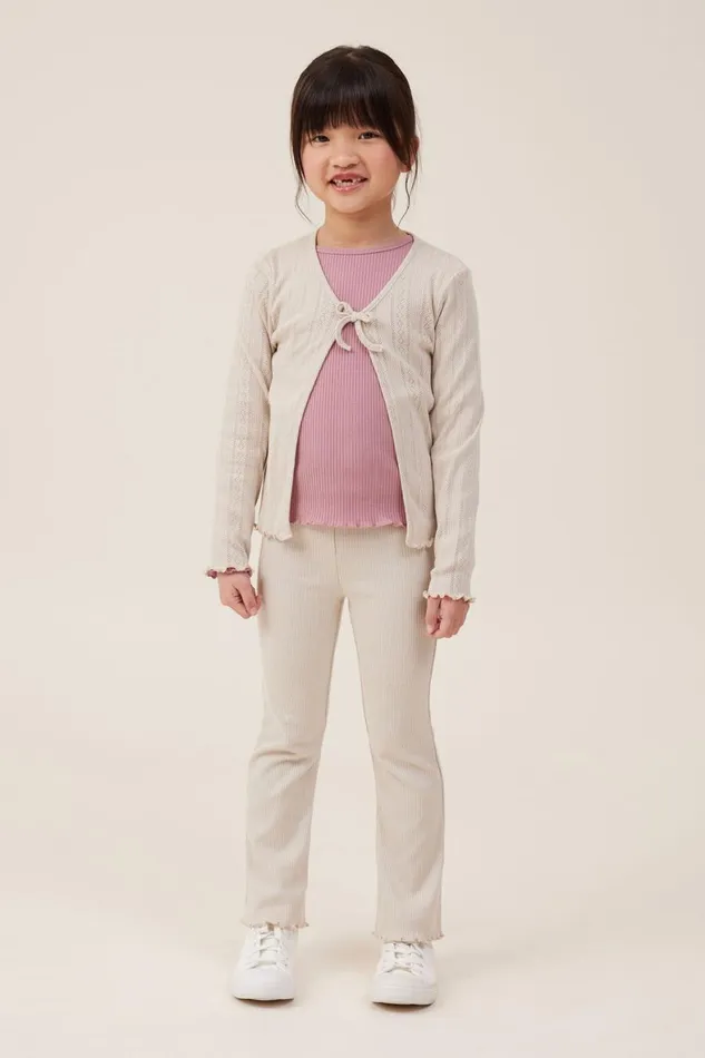 Girls 214 Leggings Pants and Jeans Cotton On Frankie Flare Pant Rainy Day Rib