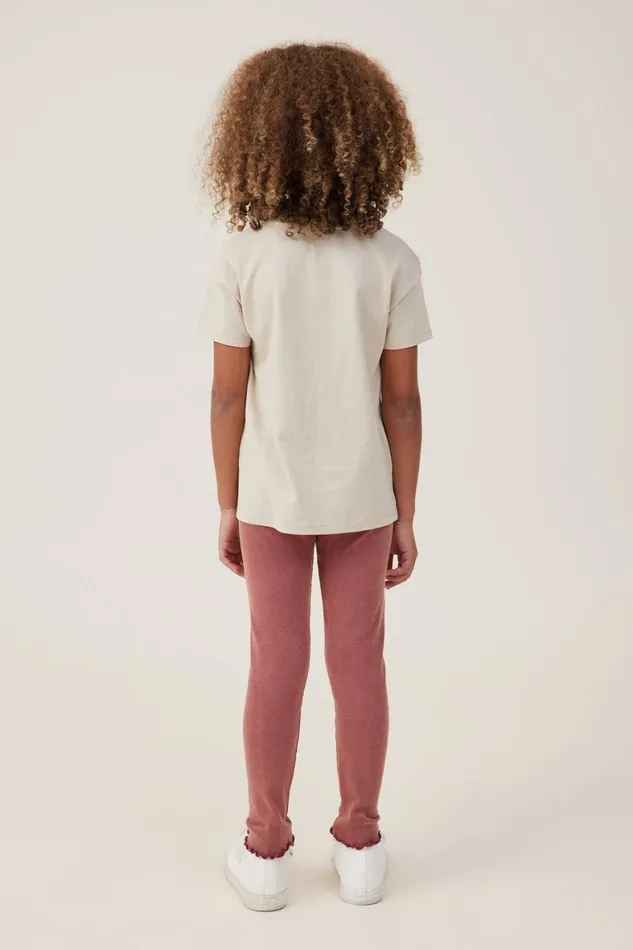 Girls 214 Leggings Pants and Jeans Cotton On Huggie Tights Henna Rib