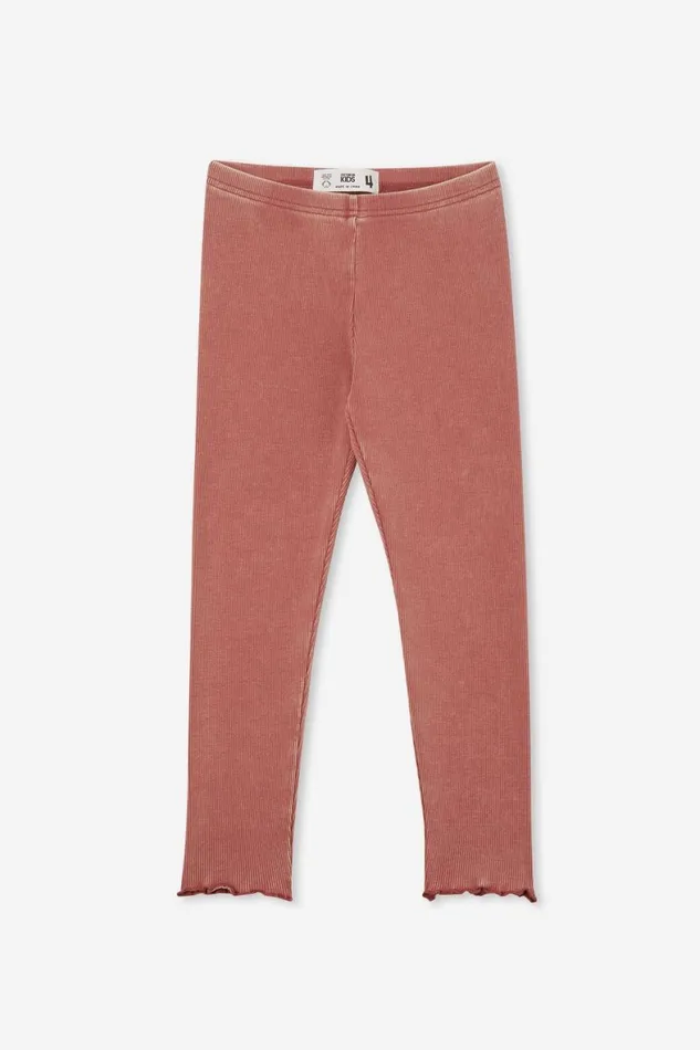 Girls 214 Leggings Pants and Jeans Cotton On Huggie Tights Henna Rib