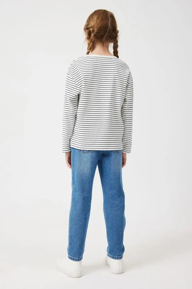 Girls 214 Leggings Pants and Jeans Cotton On India Mom Jean Weekend Blue Wash