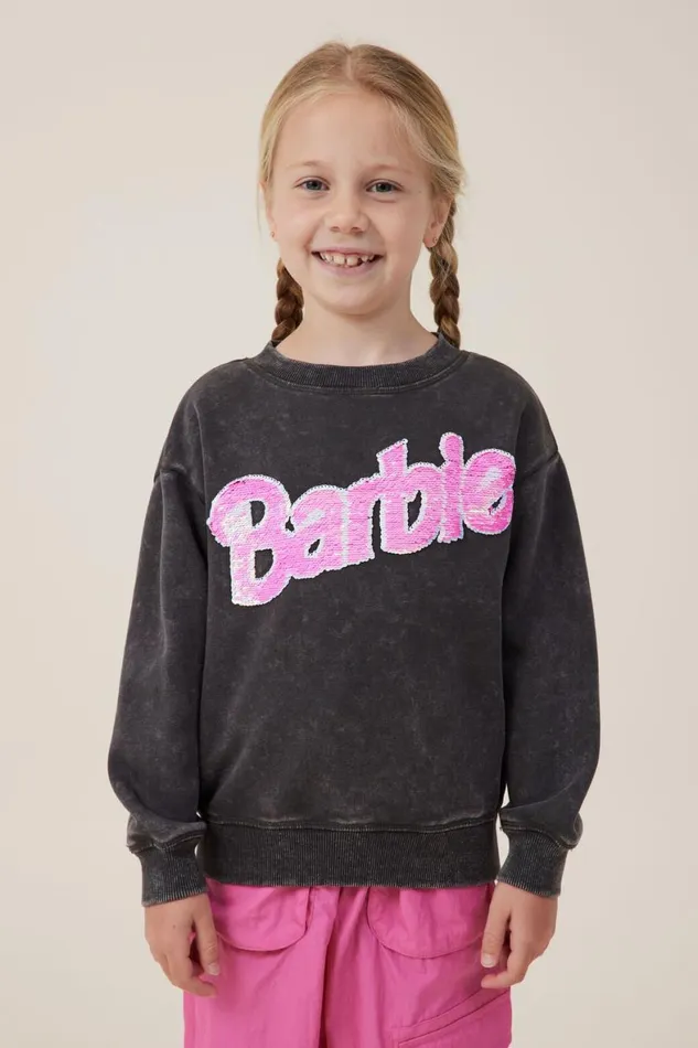 Girls 214 Sweatshirts and Sweatpants Cotton On License Dusty Fleece Crew Neck Lcn Mat Barbie Logophantom Wash Girls 214 Sweatshirts and Sweatpants Cotton On License Dusty Fleece Crew Neck Lcn Mat Barbie Logophantom Wash