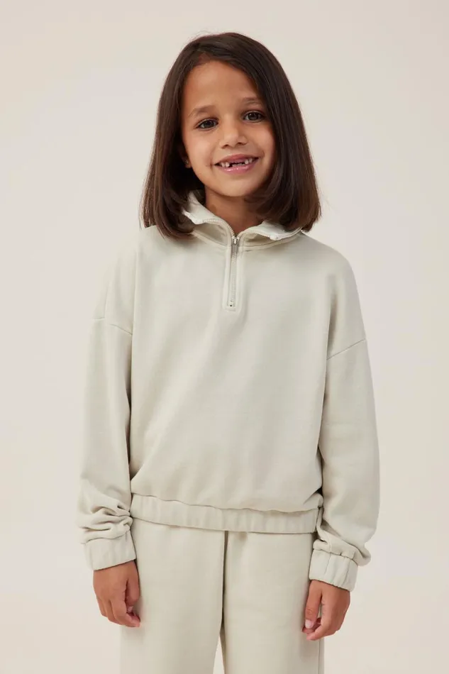 Girls 214 Sweatshirts and Sweatpants Cotton On Naomi Half Zip Pullover Rainy Day Girls 214 Sweatshirts and Sweatpants Cotton On Naomi Half Zip Pullover Rainy Day