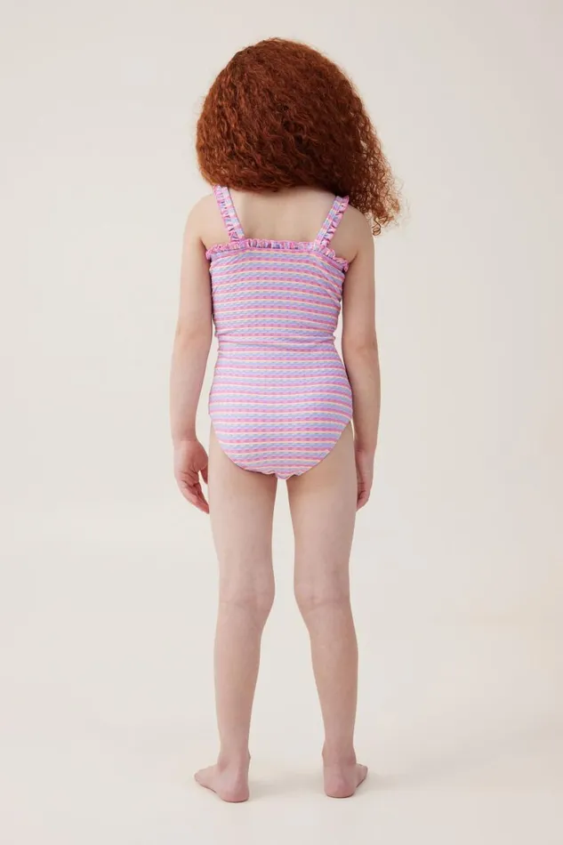Girls 214 Swimwear Cotton On Arabella One Piece Multi Stripe