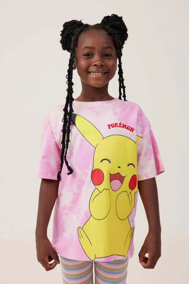 Girls 214 Tops and TShirts Cotton On License Drop Shoulder Short Sleeve Tee Lcn Pok Pokemon Happypink Gerbera Girls 214 Tops and TShirts Cotton On License Drop Shoulder Short Sleeve Tee Lcn Pok Pokemon Happypink Gerbera