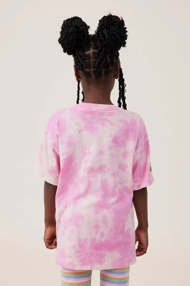 Girls 214 Tops and TShirts Cotton On License Drop Shoulder Short Sleeve Tee Lcn Pok Pokemon Happypink Gerbera