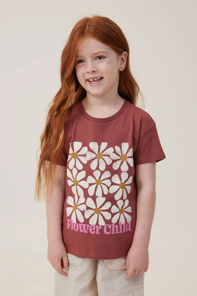 Girls 214 Tops and TShirts Cotton On Poppy Short Sleeve Print Tee Hennaflower Child Girls 214 Tops and TShirts Cotton On Poppy Short Sleeve Print Tee Hennaflower Child