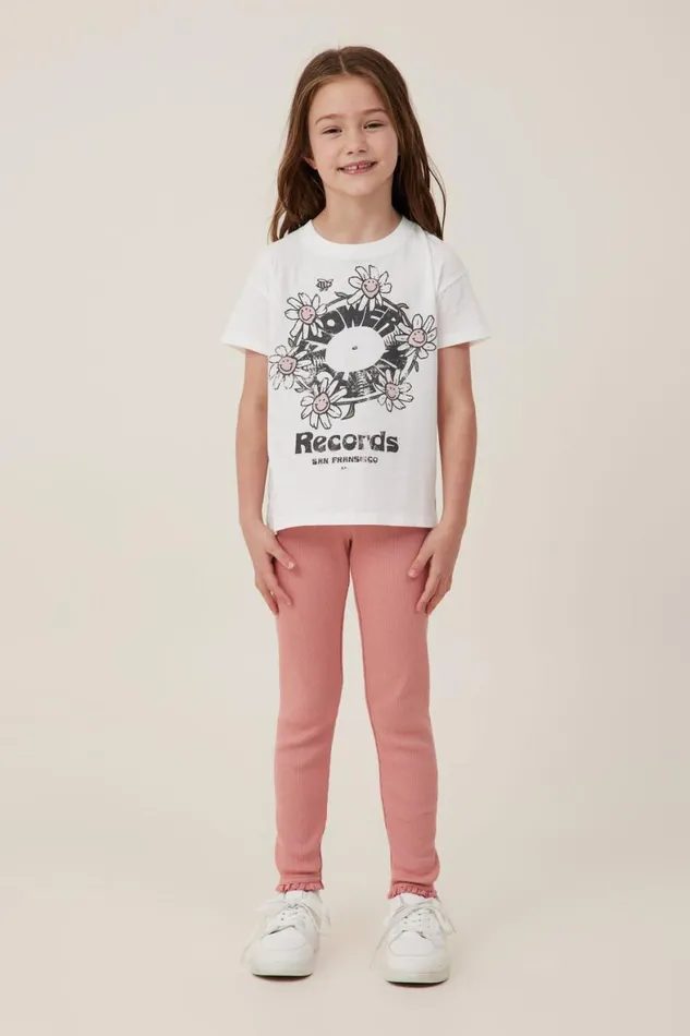 Girls 214 Tops and TShirts Cotton On Poppy Short Sleeve Print Tee Vanillaflower Records