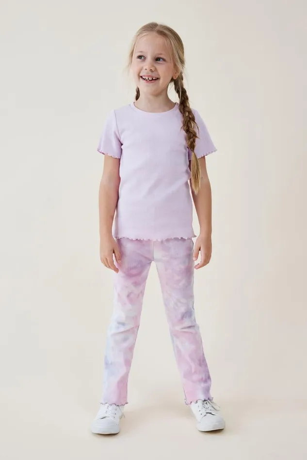 Girls 214 Tops and TShirts Cotton On Raya Rib Baby Tee Pale Violet