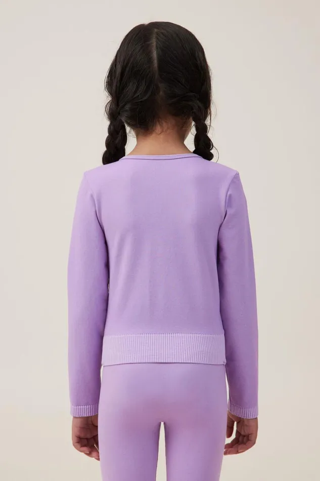Girls 214 Tops and TShirts Cotton On Summer Long Sleeve Top Lilac Drop Wash