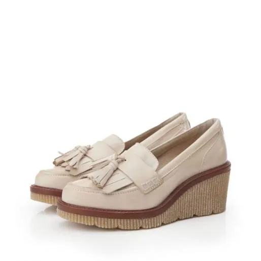 Gisela Cream Leather Women Moda In Pelle Casual Shoes And Trainers Gisela Cream Leather Women Moda In Pelle Casual Shoes And Trainers