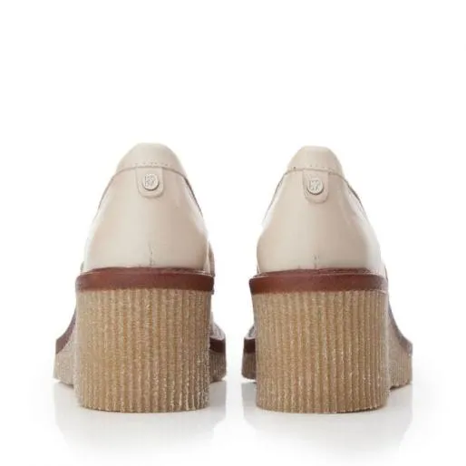 Gisela Cream Leather Women Moda In Pelle Casual Shoes And Trainers Gisela Cream Leather Women Moda In Pelle Casual Shoes And Trainers