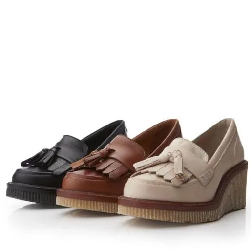 Gisela Cream Leather Women Moda In Pelle Casual Shoes And Trainers Gisela Cream Leather Women Moda In Pelle Casual Shoes And Trainers