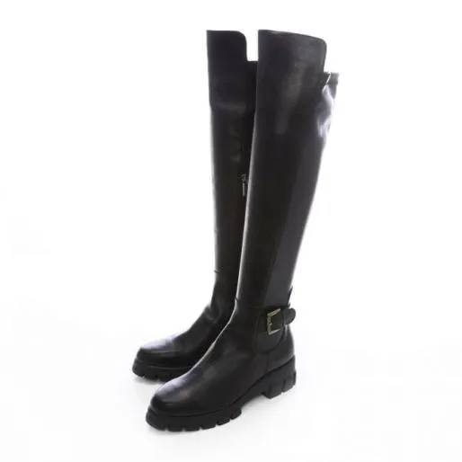 Gracen Black Leather Women Moda In Pelle Black Boots Gracen Black Leather Women Moda In Pelle Black Boots