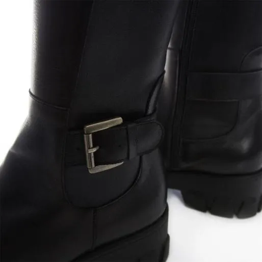 Gracen Black Leather Women Moda In Pelle Black Boots Gracen Black Leather Women Moda In Pelle Black Boots